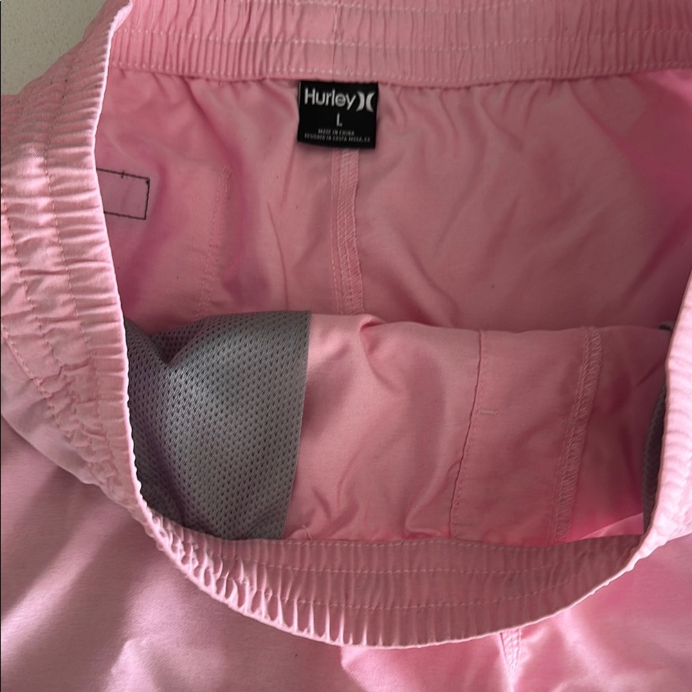 Hurley Light Pink Swim Trunks - Picture 2 of 3